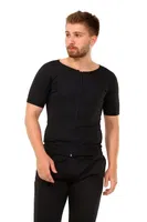 Termal Sauna Erkek Fermuarlı Eşofman Takım Pera Fitol 9055 Siyah görsel 4