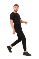 Termal Sauna Erkek Fermuarlı Eşofman Takım Pera Fitol 9055 Siyah görsel 5
