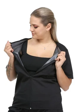 Pera Fitol Termal Sauna Fermuarlı Atlet Pera Fitol 9022 - Alternatif Görünüm