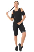 Termal Sauna Şort Atlet Takım Pera Fitol 9006 Siyah