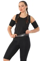 Termal Sauna Şort Atlet Takım Pera Fitol 9006 Siyah farklı açı