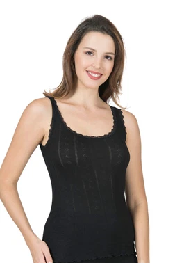 Özkan Transferli Ribana Esnek Yumuşak Kalın Askılı Kadın Atlet Özkan 23493  - Alternatif Görünüm