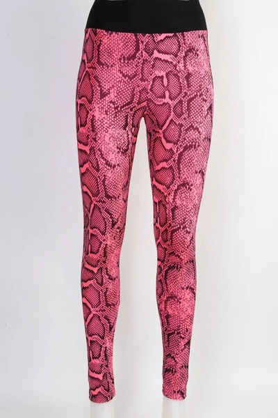 Desenli Fuşya Leggings Kadın Tayt Derya Kurşun TRND01