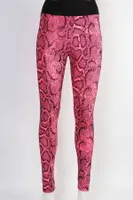 Desenli Fuşya Leggings Kadın Tayt Derya Kurşun TRND01 Fuşya
