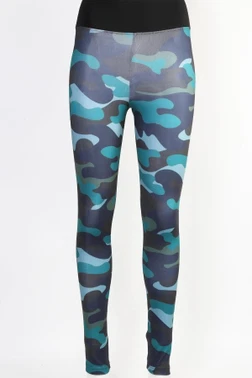 Kamuflaj Desen Leggings Tayt Derya Kurşun TRND06