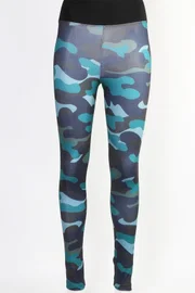 Kamuflaj Desen Leggings Tayt Derya Kurşun TRND06