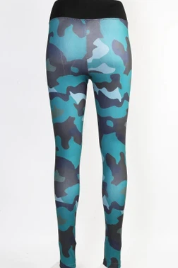 Kamuflaj Desen Leggings Tayt Derya Kurşun TRND06 - Alternatif Görünüm