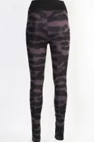 Mor Desenli Leggings Kadın Tayt Derya Kurşun TRND07 Mor detay görünüm