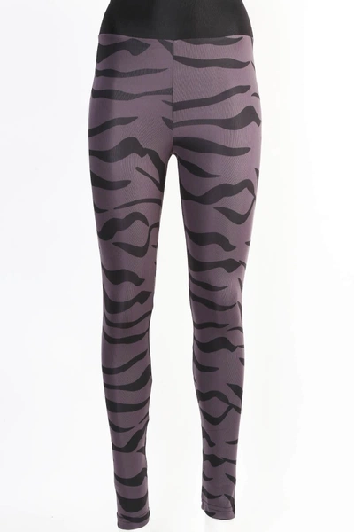 Desenli Mor Kadın Leggings Tayt Derya Kurşun TRND10