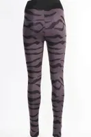Desenli Mor Kadın Leggings Tayt Derya Kurşun TRND10 Mor detay görünüm