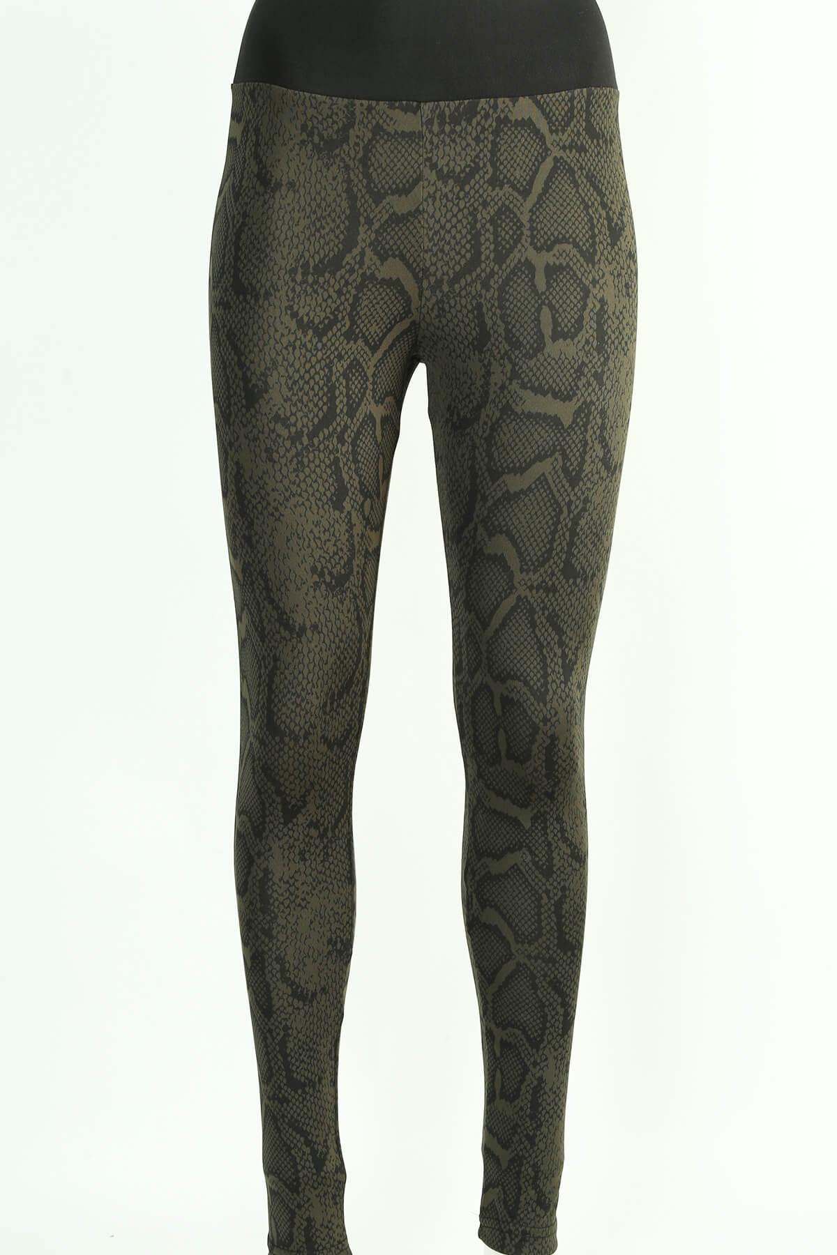 Spor Desenli Kadın Leggings Tayt Derya Kurşun TRND12