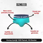 Turkuaz Hipster Erkek Slip  Darkzone DZN6119 detay görünüm