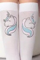 Unicorn Çocuk Dizaltı Çorap Beyaz Daymod D2242019 Beyaz farklı açı