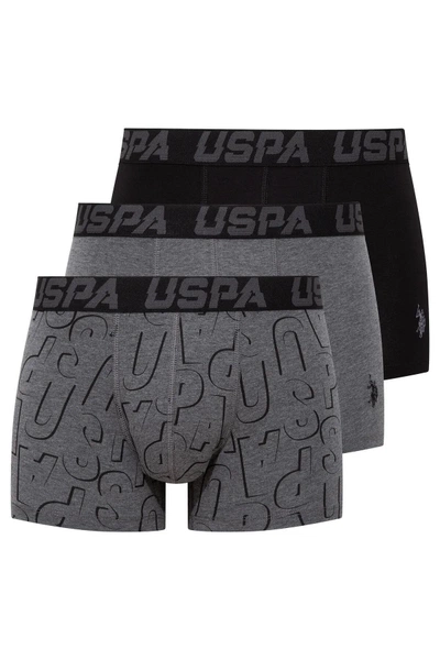 U.s Polo Assn. 80496 Erkek Pamuklu 3Lü Erkek Boxer 80496