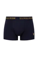 U.S. Polo Assn. Baskılı 3Lü Erkek Pamuklu Boxer 80497 Lacivert detay görünüm