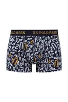 U.S. Polo Assn. Baskılı 3Lü Erkek Pamuklu Boxer 80497 Lacivert görsel 4
