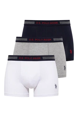Us. POLO Assn. U.S. Polo Assn. Erkek Battal 3Lü Boxer 90004