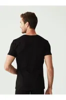 U.S. Polo Assn. Erkek Battal Siyah 2Li V Yaka T-shirt 90001 Siyah görsel 10