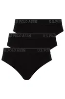 U.S. Polo Assn. Erkek Battal Siyah 3Lü Slıp 90003 Siyah görsel 6