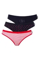 U.s Polo Assn. Pamuklu 3Lü Kadın Slip Külot 66425 Görsel