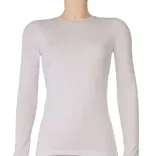 Uzun Kollu Kadın Beyaz 3'lü Paket Likralı T-Shirt Yıldız 2145 Beyaz