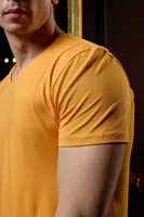 V Yaka Sarı Erkek T-shirt Darkzone DZN8622 görsel 7