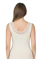 V Yaka Tüllü Modal Pamuklu Kalın Askılı Kadın Atlet Özkan 22848  Ten detay görünüm