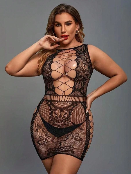 Battal Beden Göğüs Dekolteli Fantazi Vücut Çorabı Vivaldy 3005