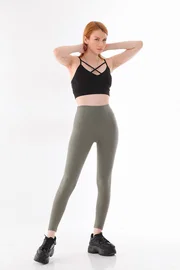 Vogsing Çağla Geniş Fitilli Şardonlu Kadın Tayt Vogsing 345