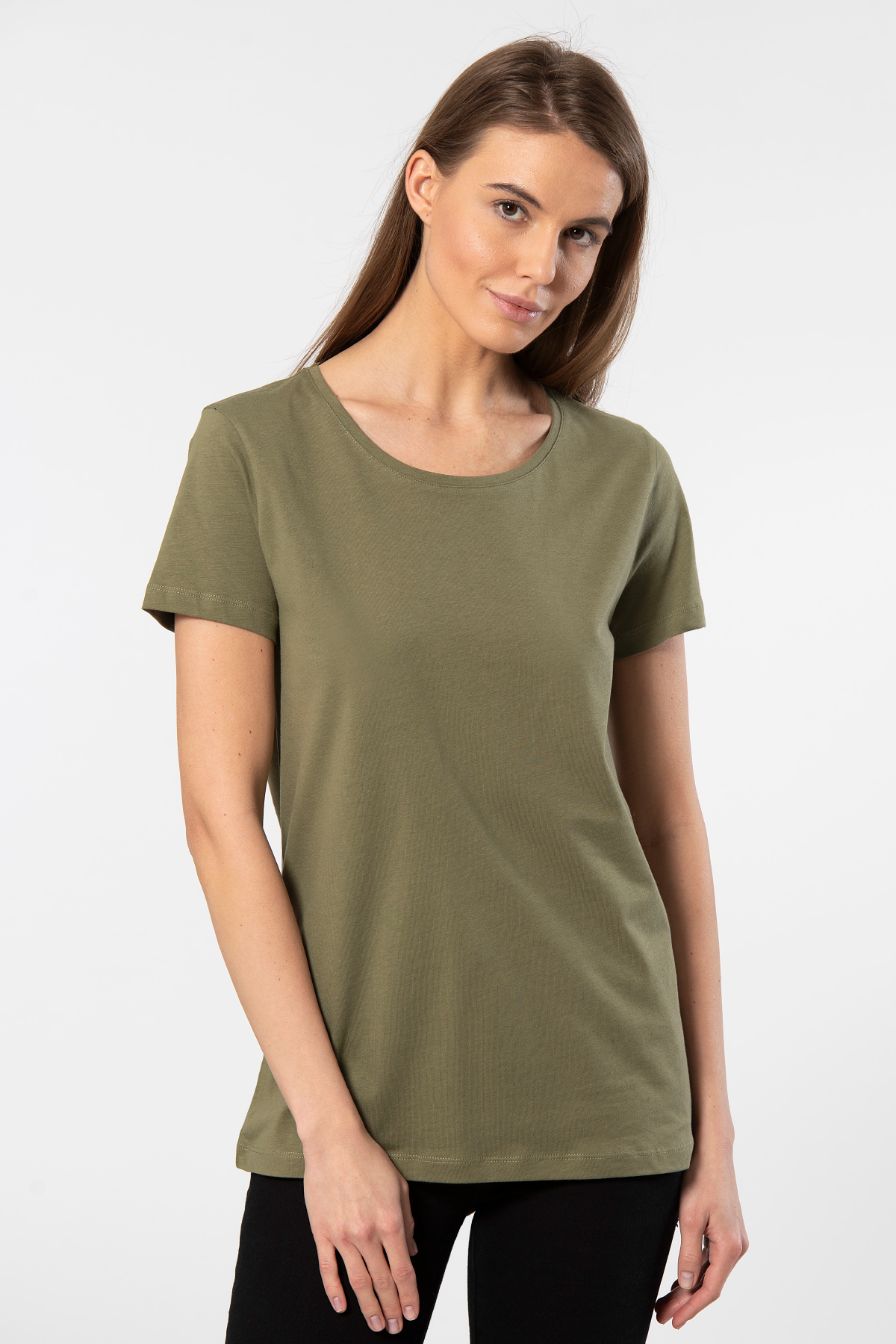 Düz Kesim Kısa Kollu Wtshirt London Kadın Tshirt