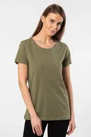 Düz Kesim Kısa Kollu Wtshirt London Kadın Tshirt