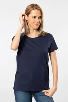Wtshirt London Pamuklu Kısa Kollu Kadın Tshirt Lacivert