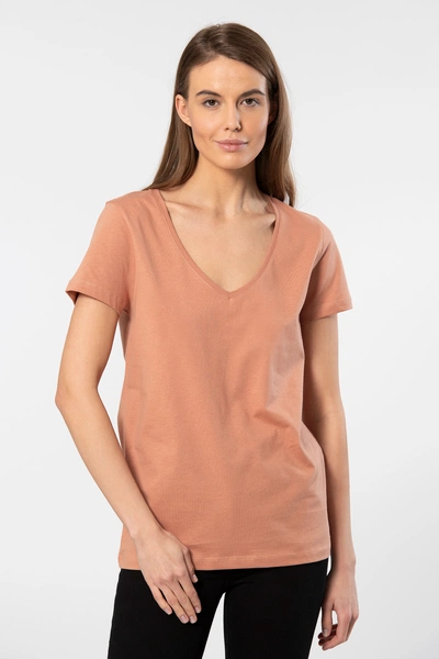 Düz Kesim Pamuklu Wtshirt Milano Kadın Tshirt