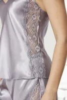 Yanları Yırtmaçlı Saten Dantelli Şort Babydoll Takım Pierre Cardin 438  görsel 9