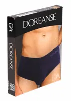 Yazı Baskılı Basic Erkek Külot Slip Doreanse 1023 Lacivert farklı açı