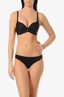 Destekli Günlük Basic Sütyen Yeni İnci 6559 Siyah farklı açı