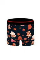 Yeni Yıl Figürleri Desenli Yılbaşı Erkek Boxer (Dijital Baskılı) Darkzone DZNNY0002 detay görünüm