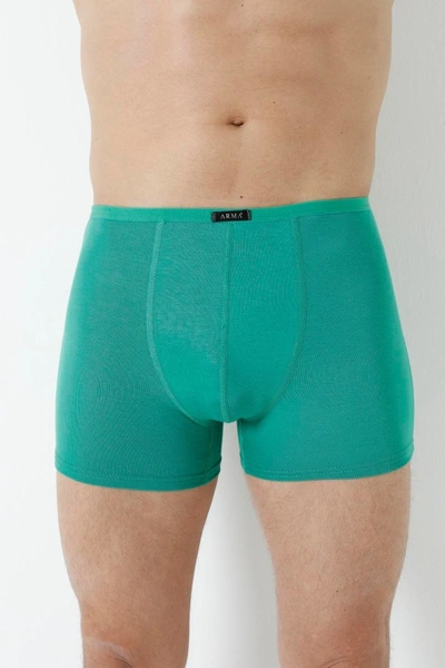 Yeşil Erkek Bambu Boxer Ince Bel Lastikli Arma Yıldız 1190 - 5 ADET