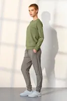 Yeşil Sweatshirt Gri Jogger Kadın Eşofman Takımı Doreanse 25K4049