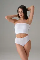 Yüksek Bel Pamuk Kadın Külot Slip Doreanse 7173 Beyaz