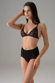 Doreanse Yüksek Bel Pamuklu Dantelli Kadın Slip Doreanse 7136