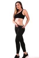 Yüksel Bel Sauna Tayt Pera Fitol 9024 Siyah görsel 5