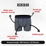 Zikzak Desenli Lacivert Erkek Boxer Darkzone DZN2640 detay görünüm