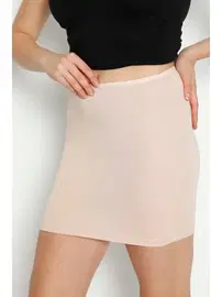 Lüx DRM 2 Adet Bamboo Mini Jüpon Elbise Altında Iz Yapmaz Lüx DRM 3008