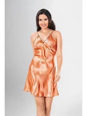 Ahu Lingerie 2Li Kısa Saten Sabahlık Gecelik Takımı 1932 Ahu Loriva 1932 - Alternatif Görünüm