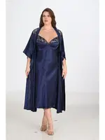 2li Lacivert Sabahlık Takımı Bigsize Ahu 6228 Lacivert