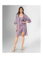 2li Sabahlık Gecelik Lacivert Takımı Ahu Loriva 1828 Lacivert