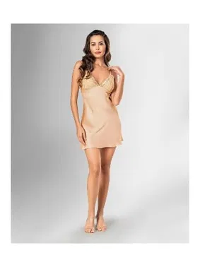 Ahu Lingerie 2li Sabahlık Gecelik Takım Gold Ahu Loriva 1812 - Alternatif Görünüm