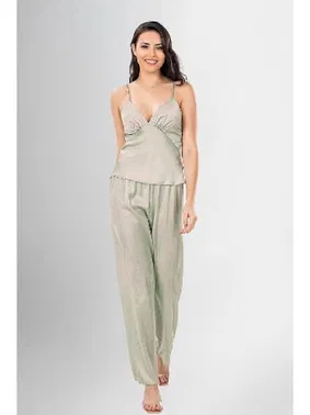 Ahu Lingerie 3lü Çiçek Desenli Sabahlık Pijama Takımı Ahu Loriva 1953 - Alternatif Görünüm