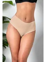 3lü Paket Dikişsiz İz Yapmaz Lazer Kesim Yeksek Bel Slip Külot Gallipoli MGP21263 görsel 5